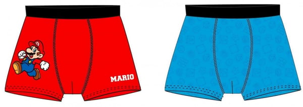 Super Mario Boxershorts for Barn - 2-Pakning - 12 år