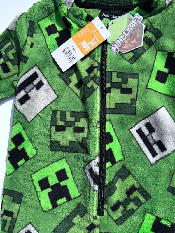 Minecraft Pyjamas for Barn - Onesie - 5-6 år