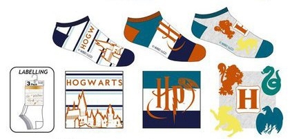 Harry Potter Børnestrømper / Strømper til Børn - 3-pak - 23/26