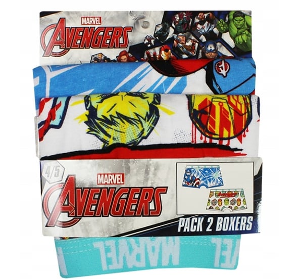 Avengers Kalsonger för Barn - 2-Pack - 6-8 år