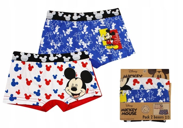Mikke Mus Boxershorts for Barn - 2-Pakning - 4-5 år