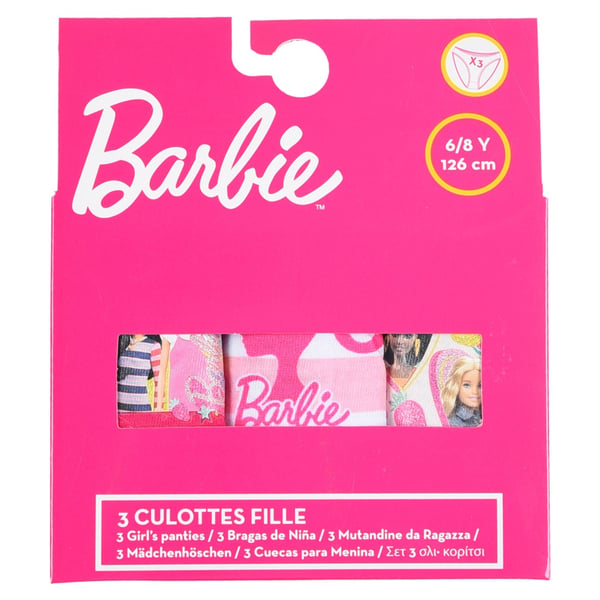 Barbie Trusser til Børn - 3-pak - 4-5 år