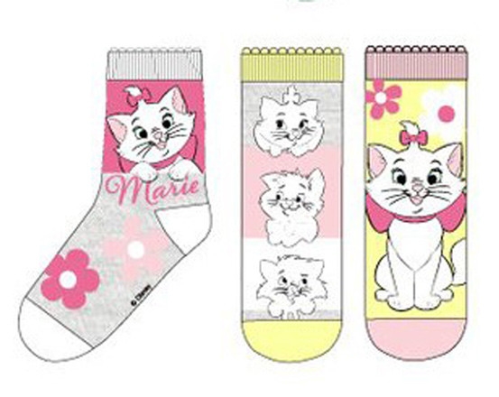 Disney Marie Barnestrømper / Strømper for Barn - 3-Pakning - 23/26