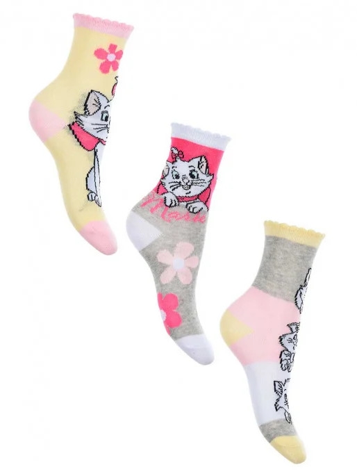 Disney Marie Barnestrømper / Strømper for Barn - 3-Pakning - 23/26