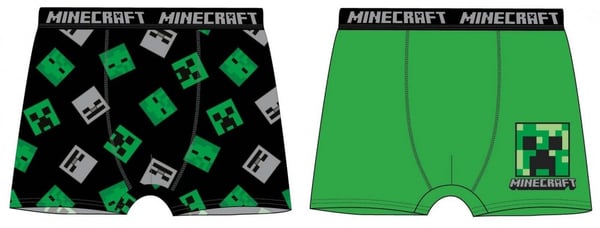 Minecraft-bokserit lapsille - 2 kpl:n pakkaus - 8 vuotta