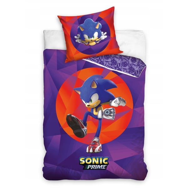 Sonic the Hedgehog Purple dynetrekksett 140×200 cm, 70×90 cm