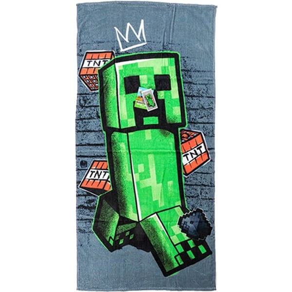 Minecraft Metro Art Creeper badehåndkle & strandhåndkle 70×140 cm