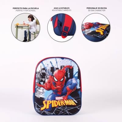 Spider-Man 3D -reppu, laukku 31 cm