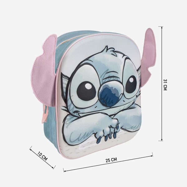 Disney Lilo & Stitch 3D ryggsekk, 31 cm veske