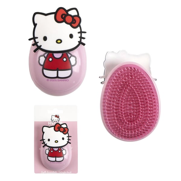 Hello Kitty Detangler 3D Hårbørste 9 cm – Perfekt for Lett Utredning av Hår!