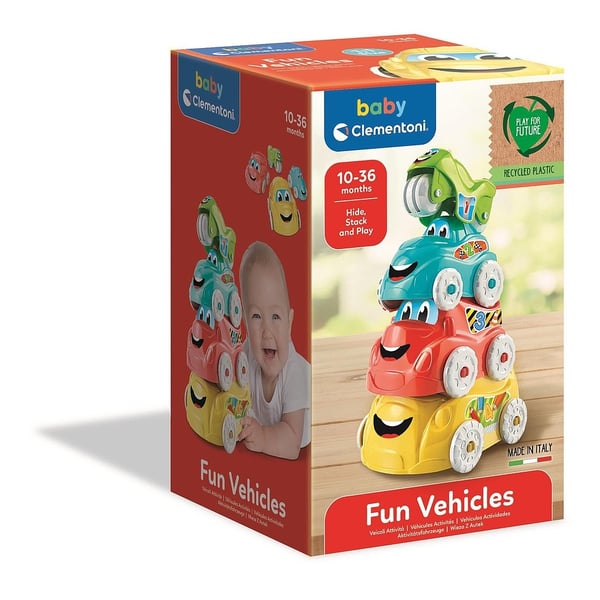 Fordon Kul - Baby Byggeklodser 4 dele