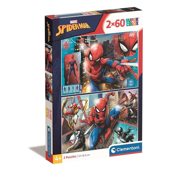 Spider-Man Partnere i Kostymer 2x60 brikkers puslespill