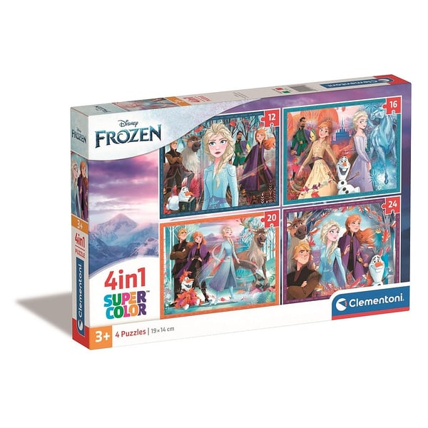 Disney Frozen 4-i-1 puslespil fra Clementoni