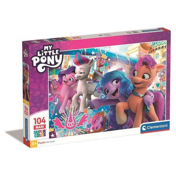 My Little Pony Phone 104-brikkers Maxi Puslespil - Perfekt til små ponyfans!