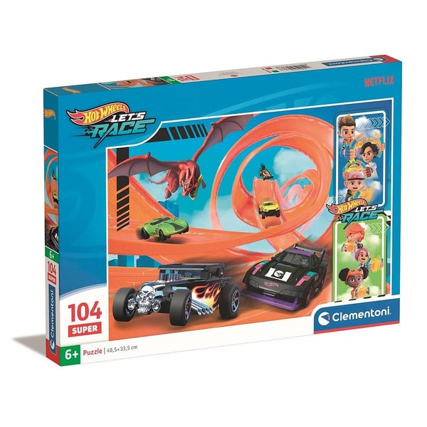 Hot Wheels Medborgare 104-osainen palapeli Clementonilta