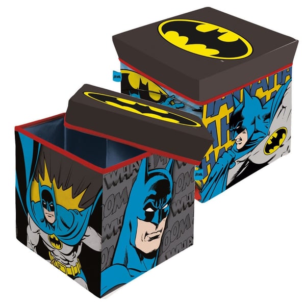 Batman leketøyoppbevaring 30×30×30 cm – Praktisk og stilren oppbevaring for små helter.