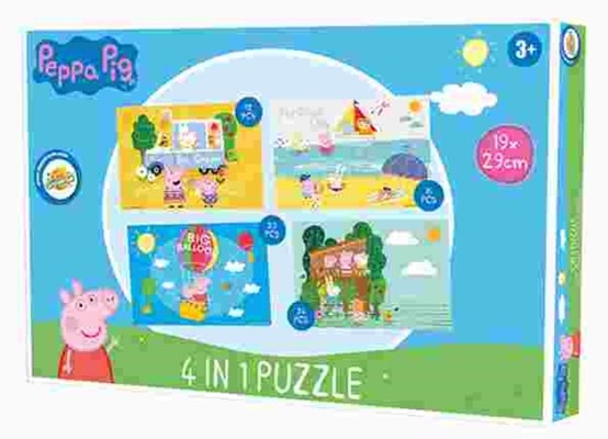 Greta Gris 4-i-1 puslespill Greta Gris 4-i-1 puslespill