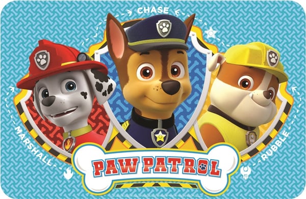 Paw Patrol Trio bordbrikke 43x28 cm – Perfekt for barnas måltider!