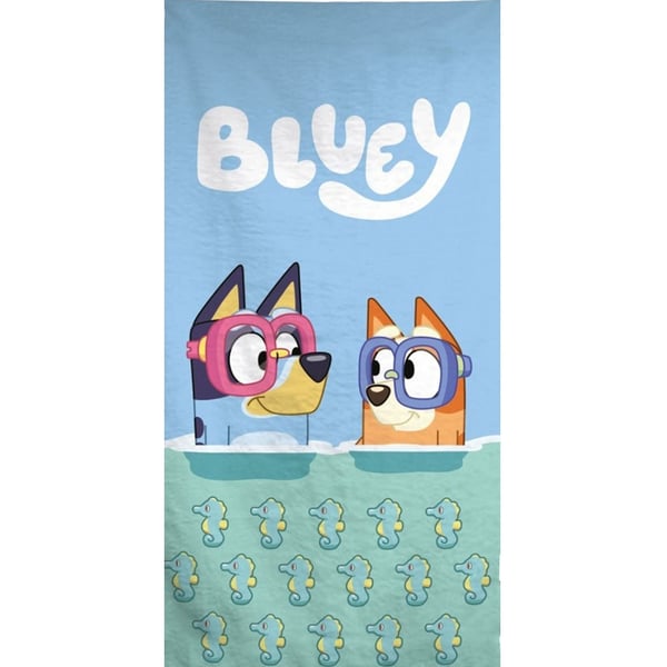 Bluey Dykker badehåndklæde, strandhåndklæde 70x140 cm (Hurtigtørrende)