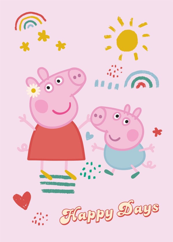 Greta Gris Happy Days fleecepledd 100x140 cm – Myk og koselig for alle små eventyrere! Greta Gris Happy Days fleecepledd 100x140 cm – Myk og koselig for alle små eventyrere!