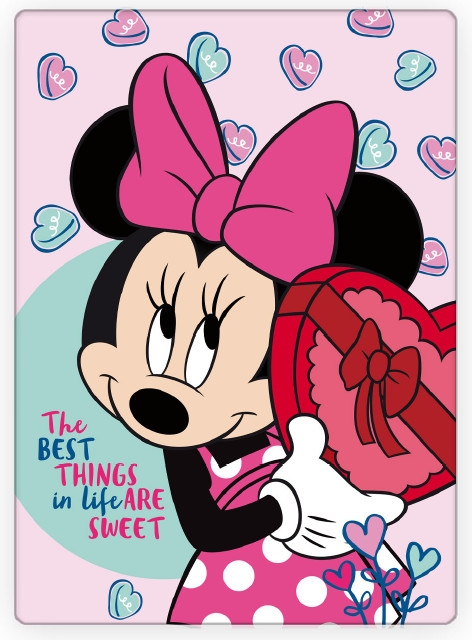 Disney Minni Mus Fleecepledd - 100x140 cm av høy kvalitet