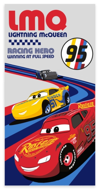 Disney Cars Lynhurtig badehåndklæde, strandhåndklæde 60x120 cm