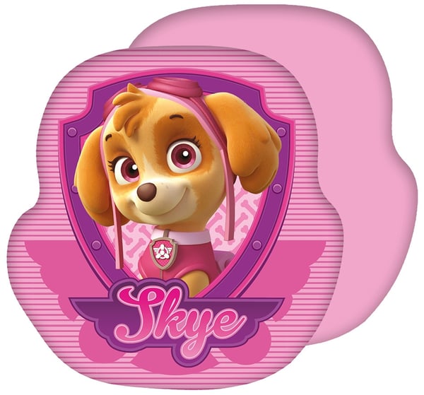 Paw Patrol Skye dekorativ pude 35x35 cm i fløjl