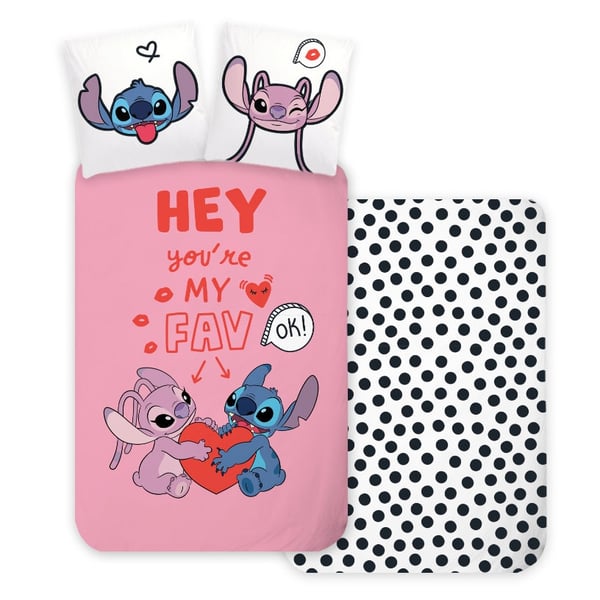 Disney Lilo & Stitch Barnesengesett - Dynetrekk 100×135 cm og Putetrekk 40×60 cm