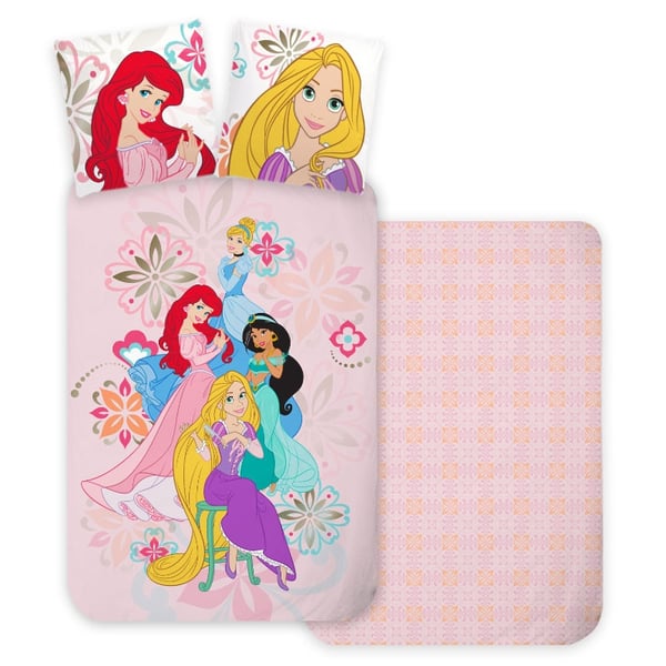 Disney Princess Bloom sengetøy 140×200 cm, 70×90 cm - Stilig og komfortabelt for din prinsesse