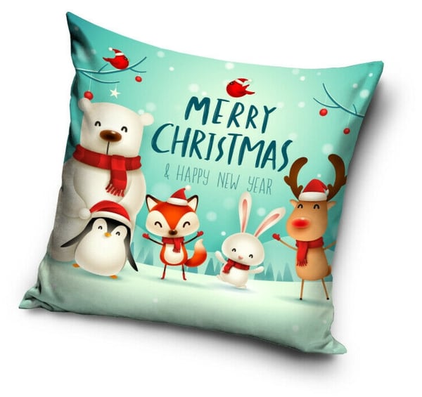God Jul, dekorativt putetrekk 40*40 cm