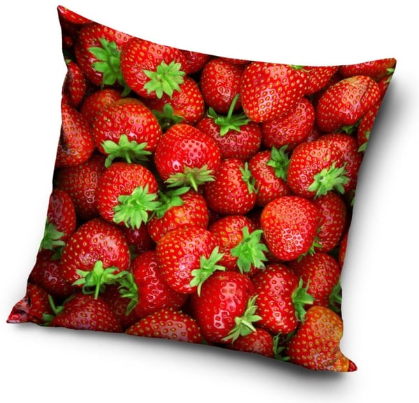 Jordbærprinsesseputetrekk 40x40 cm - Stilig og Holdbart!