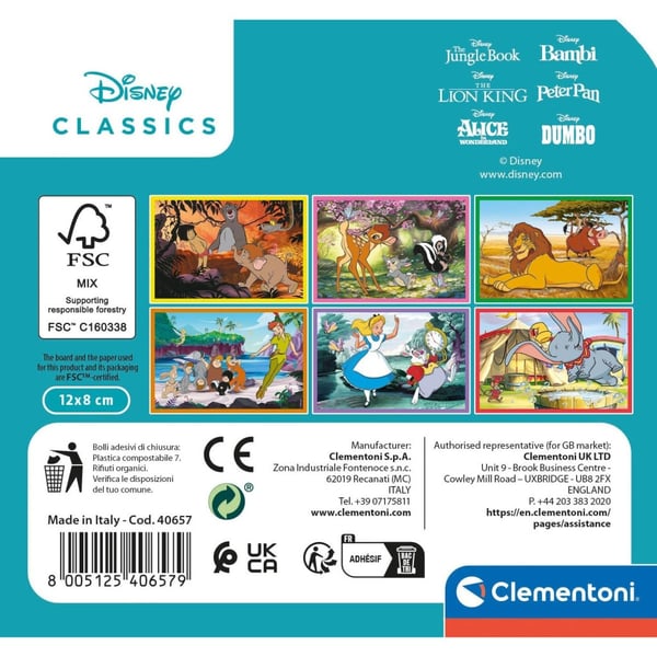 Disney Klassiset Rakkaustarinat – 6-osainen Palikkasarja