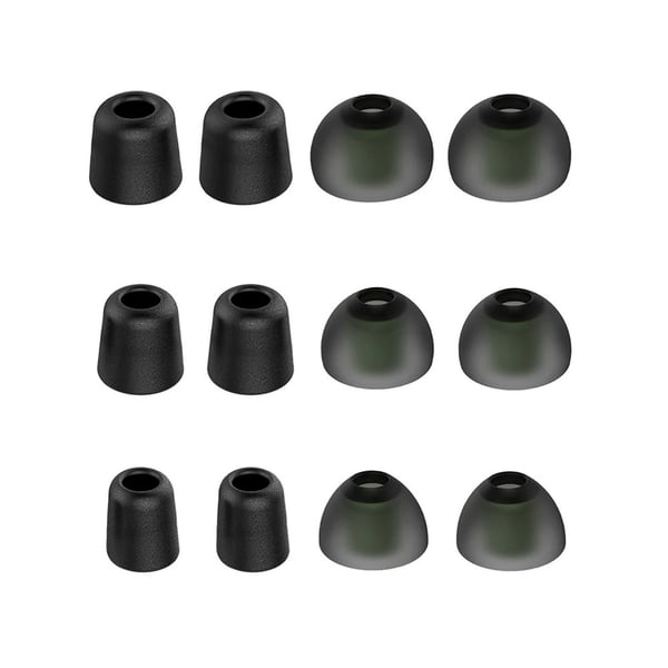 Ørepropper / Tips for Earbuds - Silikone / Memory foam – 6 par