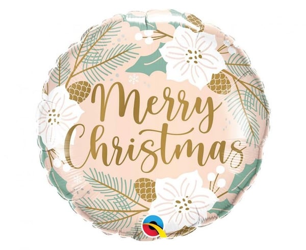 Merry Christmas -foliopallo 46 cm