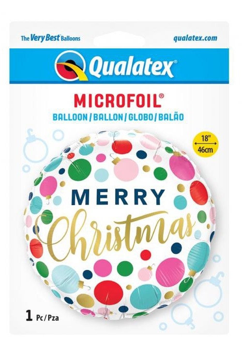Folieballon Christmas Dots 46 cm