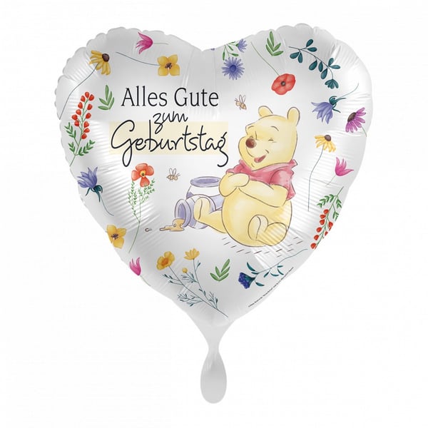 Happy Birthday folieballong Disney Ole Brumm 43 cm Happy Birthday folieballong Disney Ole Brumm 43 cm