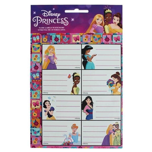 Disney Princess -muistivihko, jossa on tarrat ja 16 tarraa