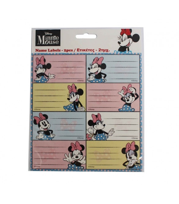 Minnie Joy-etiketter for notatbøker fra Disney, 16 stk. Minnie Joy-etiketter for notatbøker fra Disney, 16 stk.