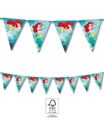 Disney Princess Ariel Nysgerrig banner guirlande FSC 2,3 m