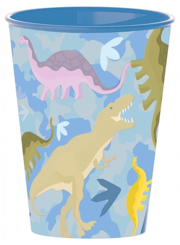 Plastkopp med dinosaurustema, 260 ml