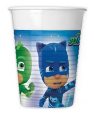 PJ Masks plastkoppsett med 8 stykker, 200 ml