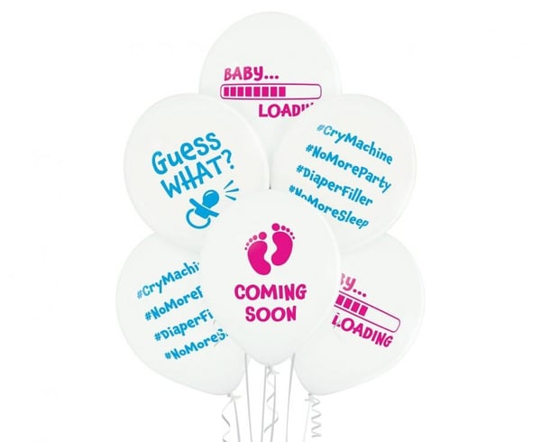 Baby Loading ballon, 6 stk. 12 tommer (30 cm)