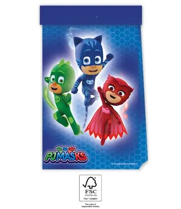 PJ Masks Trio papirspose 4 stk FSC PJ Masks Trio papirspose 4 stk FSC