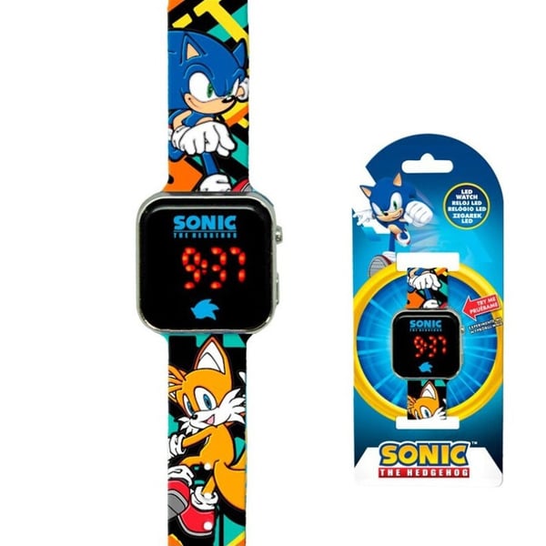 Sonic the Hedgehog Tails digital LED klocka