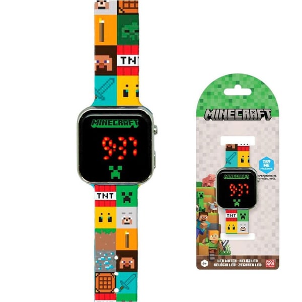Digital LED-klokke Minecraft Elements
