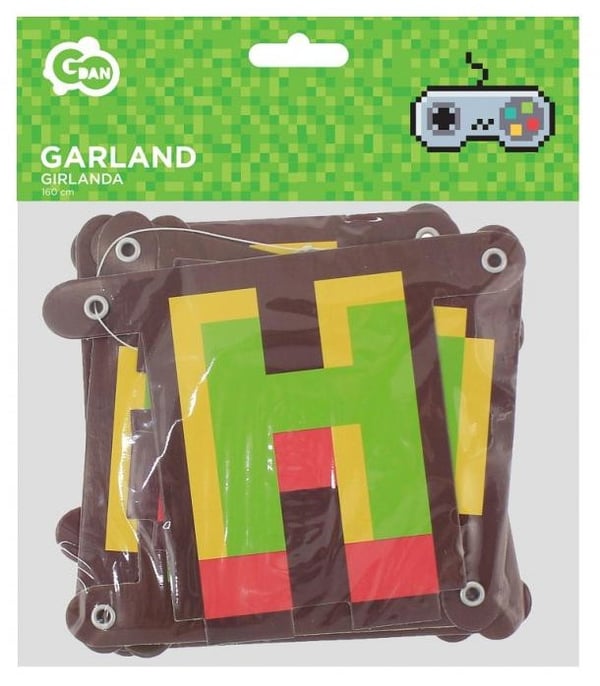 Gamer Game On Gratulerer med dagen Bannere Lektoy 160 cm
