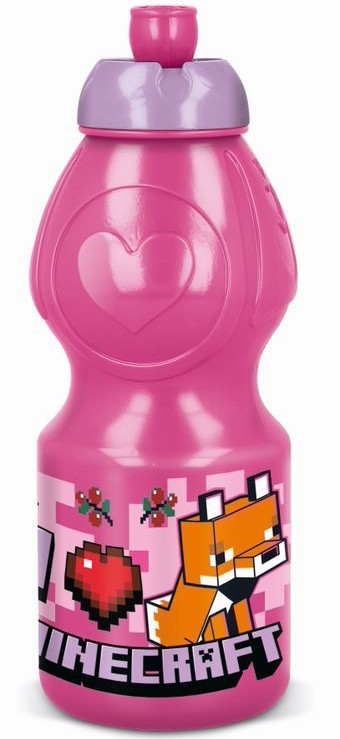 Minecraft jenters linjeflaske, sportsflaske 400 ml