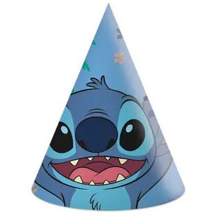 Disney Lilo og Stitch Angel partyhat, chako 6 stk FSC