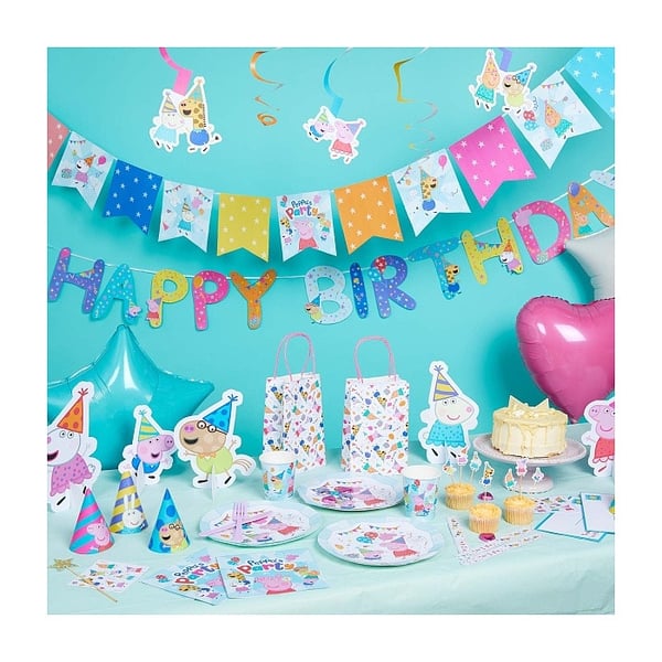 Peppa Gris Gratulasjonskrans til Bursdag