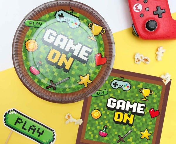 Gamer Game On serviettsett 20 stk 33x33 cm